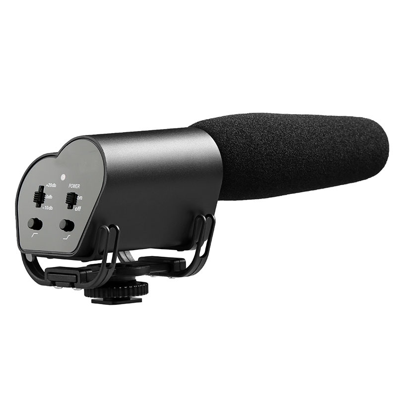 vmic麦克风专业话筒单反收音机头麦即时监听超指