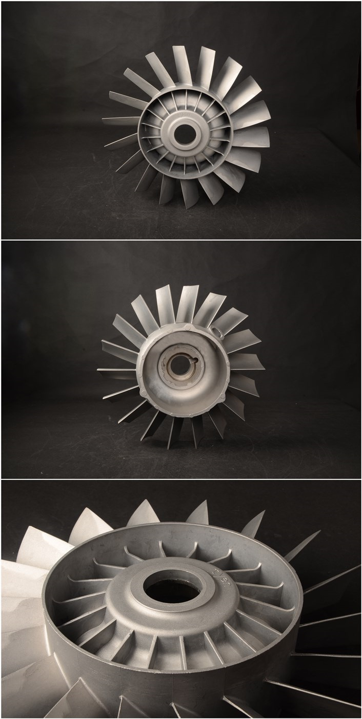 船用五金铝制配件 涡轮风叶 电机风叶 中山厂家压铸加工订制