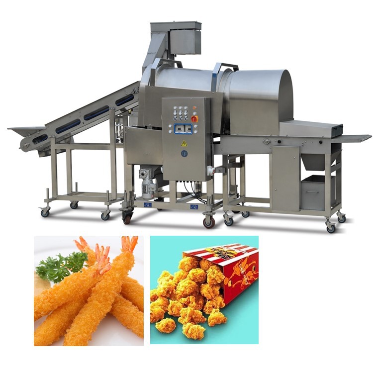 滚筒上粉机肯得基香辣翅根鸡腿琵琶鸡腿裹粉机