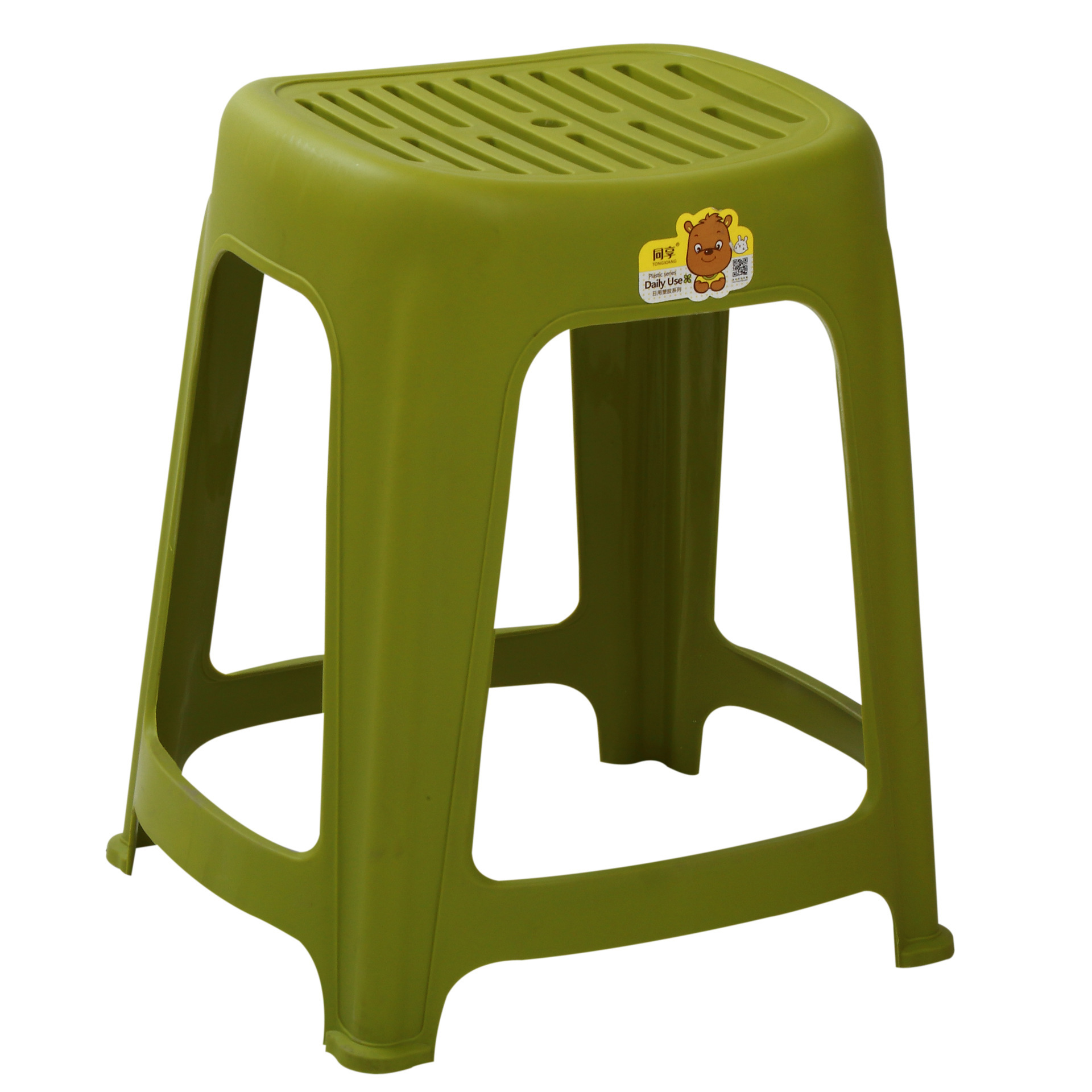 厂家直销新款加厚塑料凳子 大排档 家用成人大方凳高凳餐椅