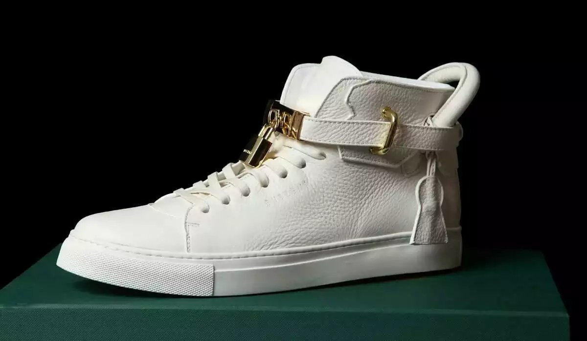 欧美2016真皮锁头鞋金属高帮休闲锁扣男鞋英伦系带时尚板鞋潮