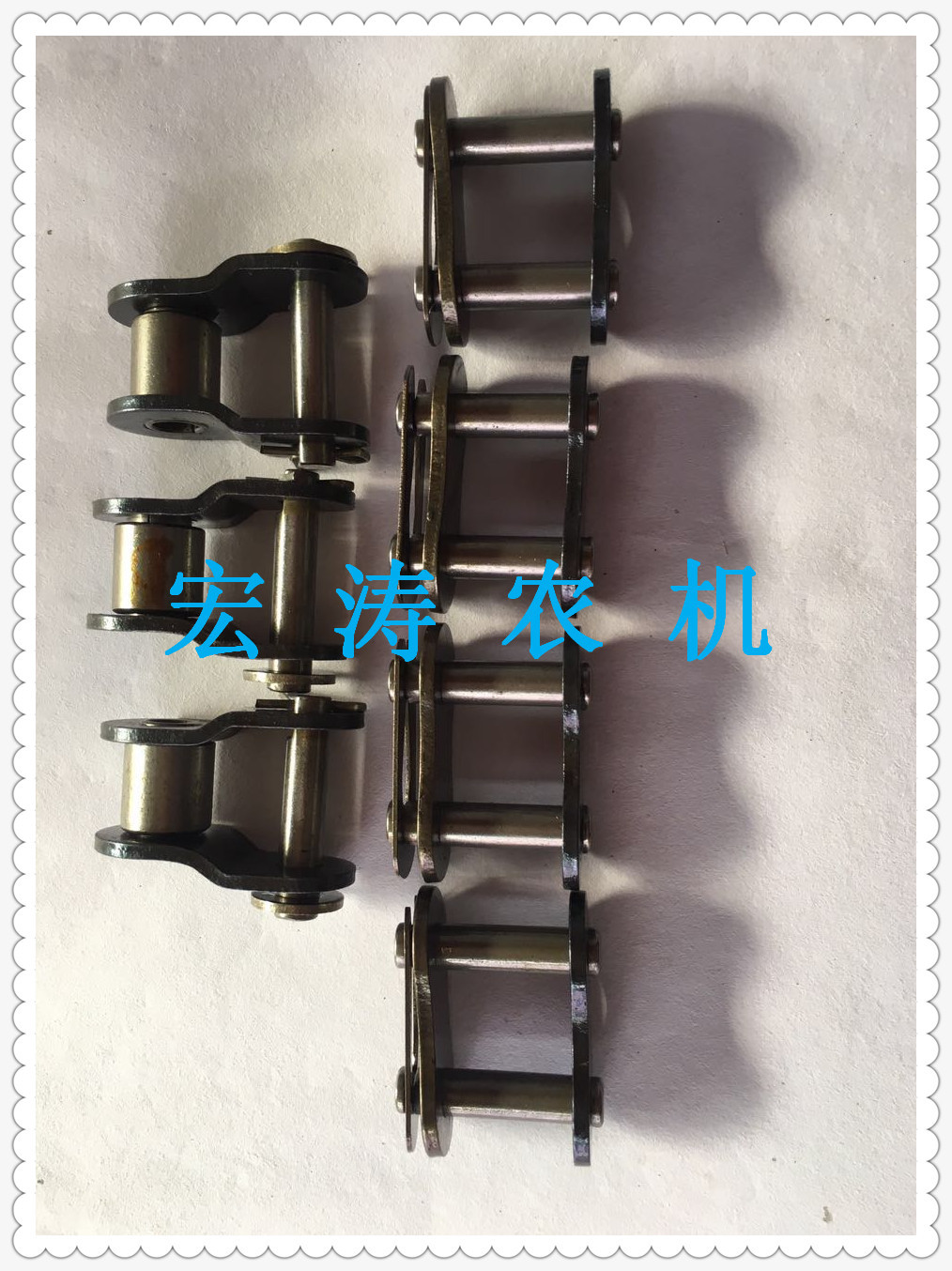 庞口农机配件批发各种型号玉米收割机链轮链条活节半节销轴销轴套