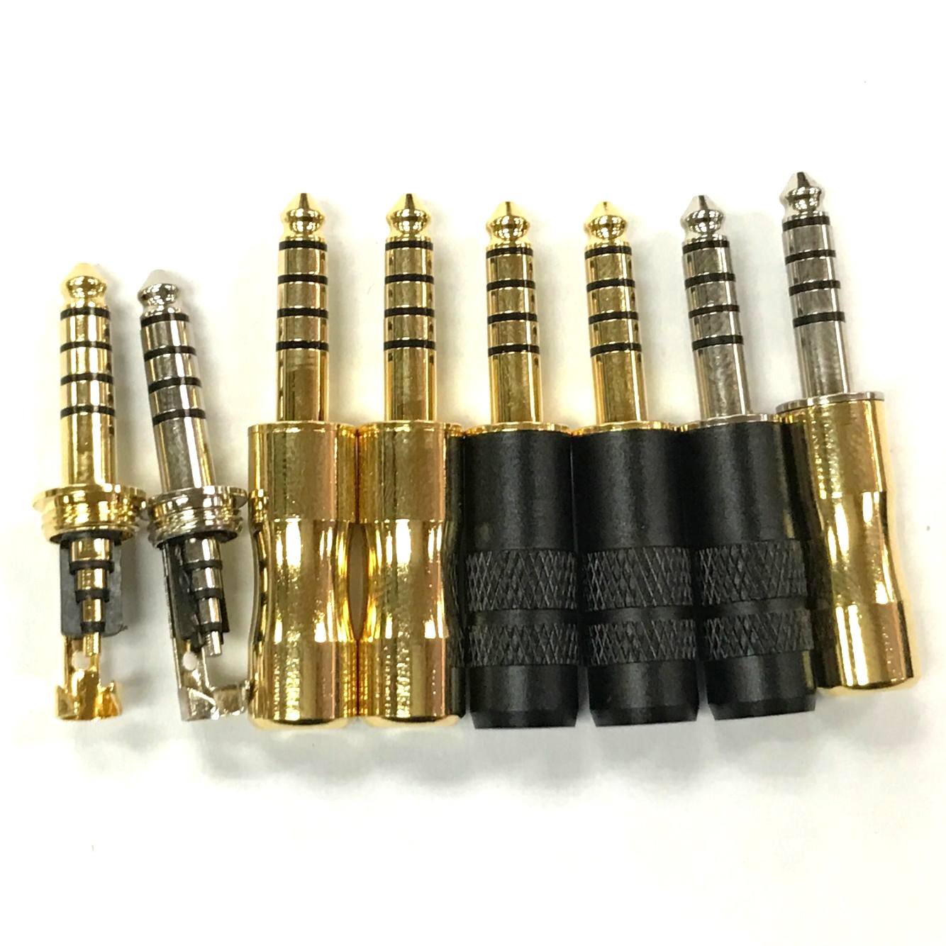 4五级带线夹平衡插头/4.4五节带线夹插头/4.4插头