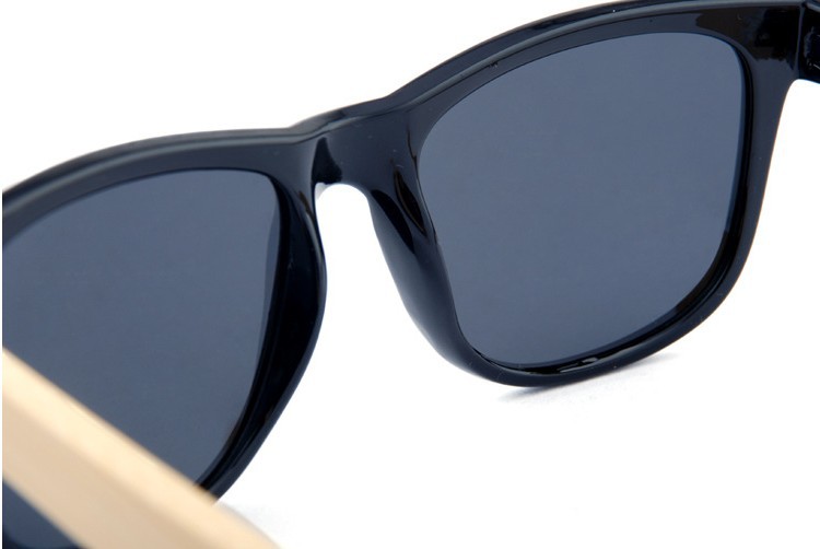 revo偏光镜片 竹腿太阳镜 竹木眼镜 真水银米钉竹脚墨镜批发1037