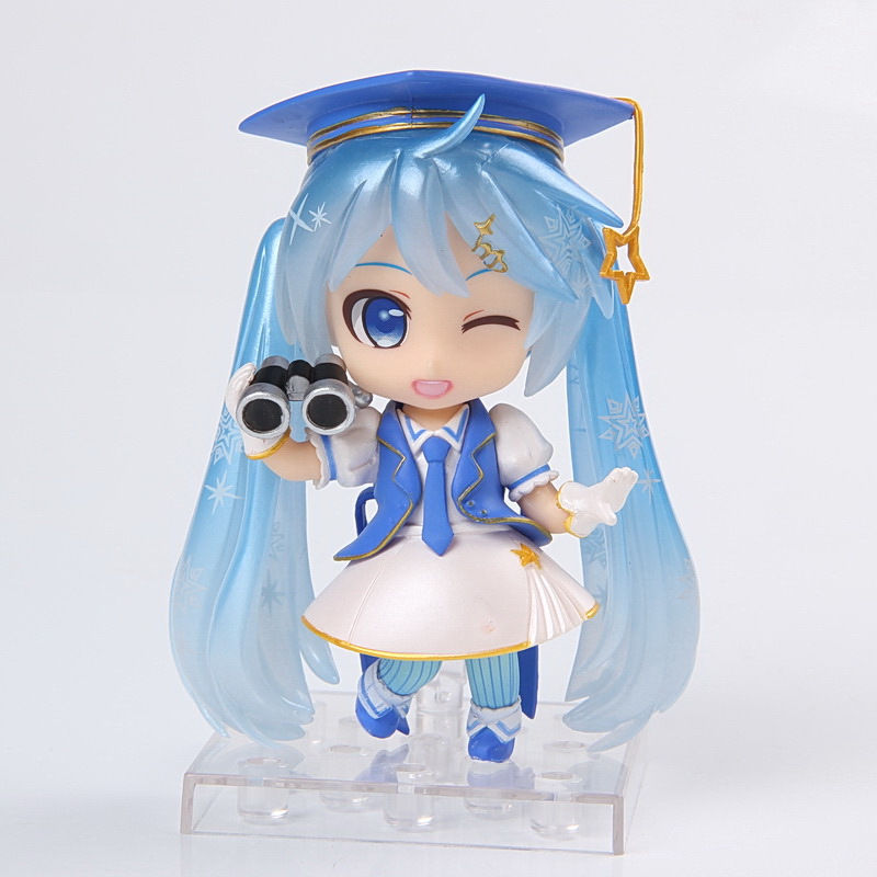 2017特别版雪初音q版粘土公仔 miku初音未来日本动漫手办模型现货