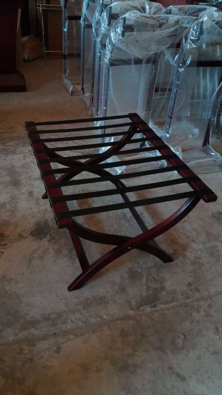 酒店行李架实木客房行李架不锈钢行李架宾馆折叠行李架箱包置物架