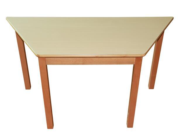 出口实木儿童多功能桌/幼儿园环保彩色桌椅组合/学生简约梯形桌子