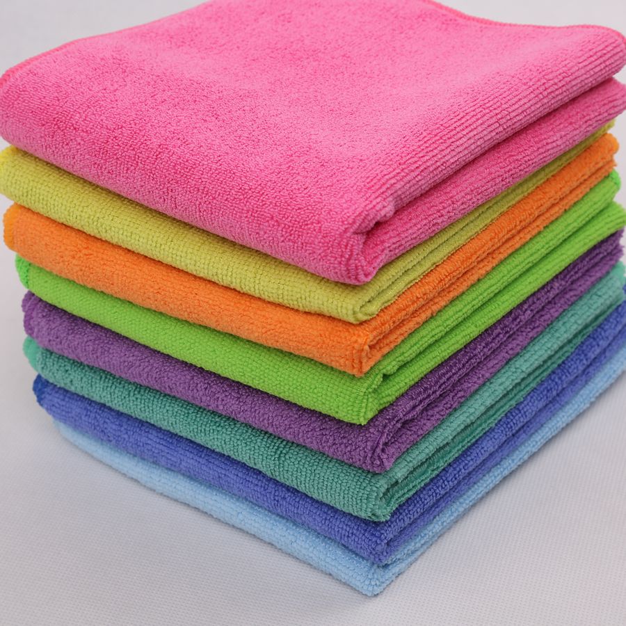 涤锦针织毛巾批发吸水不沾油洗碗巾厨房多功能洗碗布