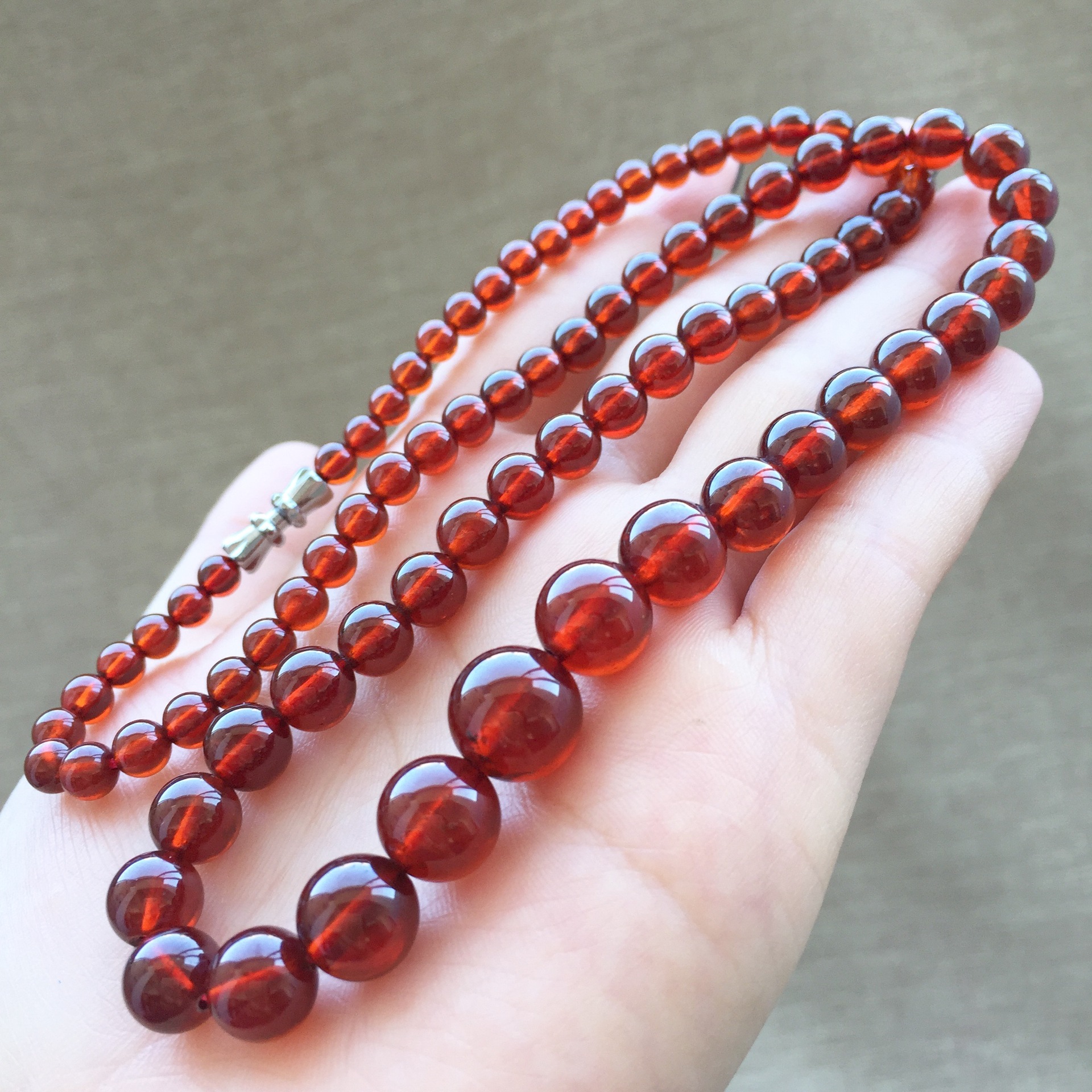 橙石榴石塔链 天然石榴石 民族风 项链毛衣链 女式 水晶厂.