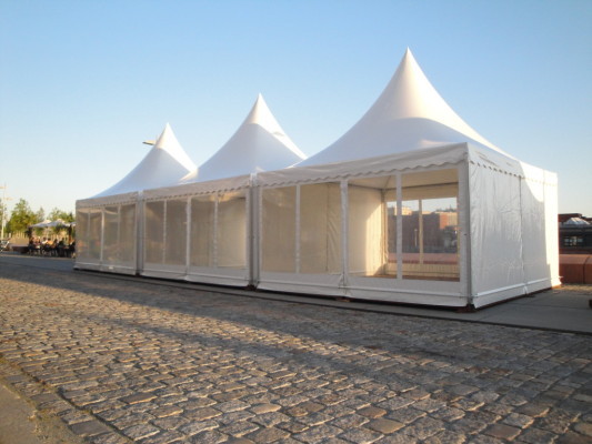 定制欧式白色尖顶帐篷 沙滩遮阳棚户外 车展展览尖顶吊顶棚