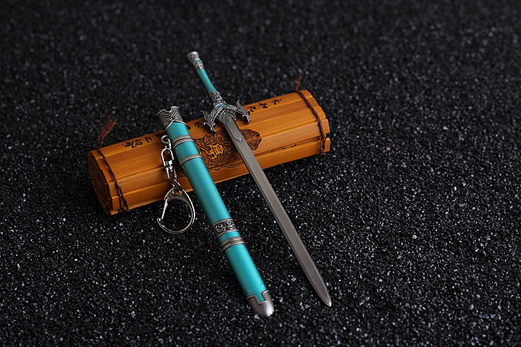诛仙青云志影视周边兵器 诛仙剑 天邪剑武器模型钥匙扣挂件
