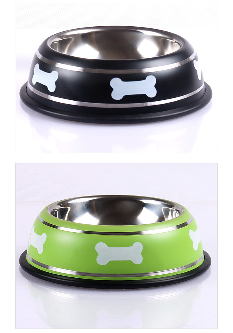 中恒狗狗碗狗盆 不锈钢狗食盆宠物碗 小型犬食盆 贵宾泰迪狗碗