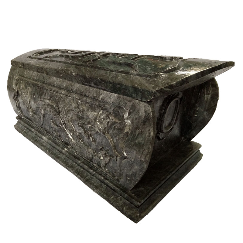 丧葬用品厂家批发可定制殡葬用品防潮防腐黑色花岗岩石棺材