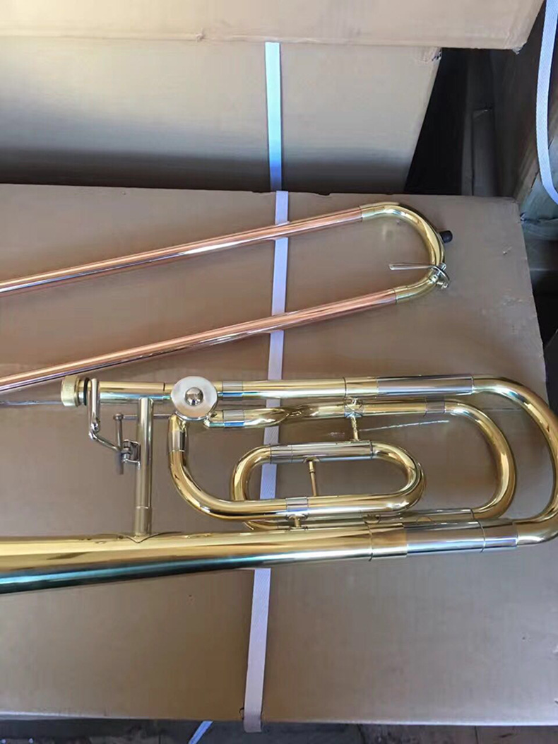 厂家直销长号次中音漆金长号黄色长号乐器变调专业级次中音长号