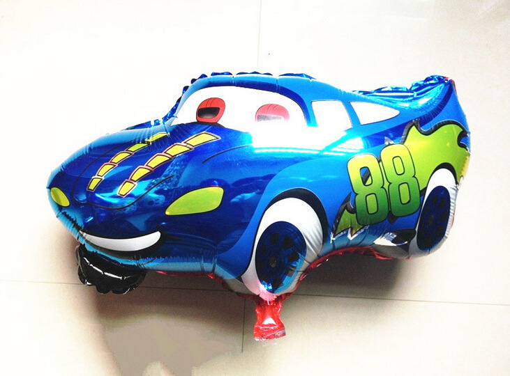 新款卡通迈坤车铝膜气球 汽车总动员气球 卡通麦昆小汽车气球批发