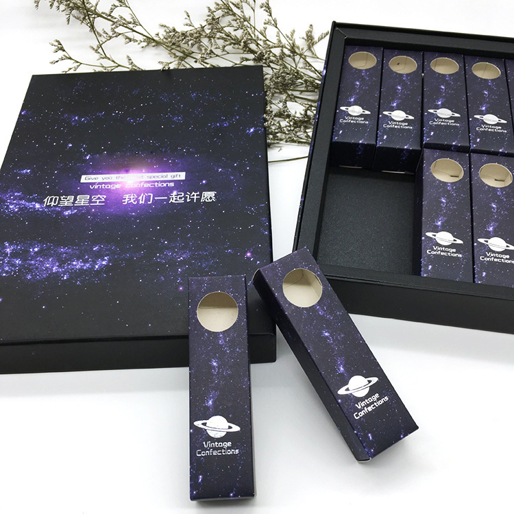 创意星空棒棒糖礼品盒定制 创意diy礼品手工纸盒包装盒现货批发