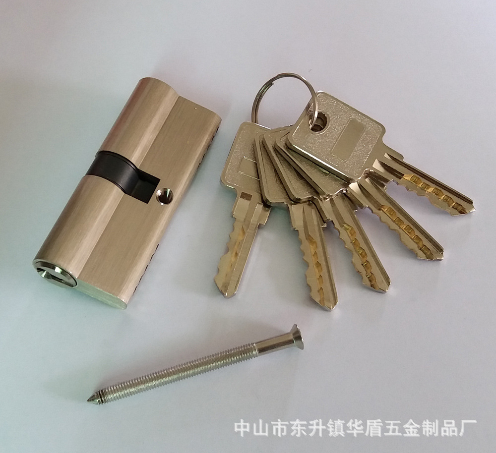 材质铜型号75mm中心插芯锁芯    双排锁芯品牌(可定制)根据客户要求自