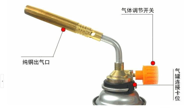 KT-12 Outdoor Spray Gun Head Barbecue Baking Igniter Miniature Multi-Function Barbecue Fire-Taking Welding Torch