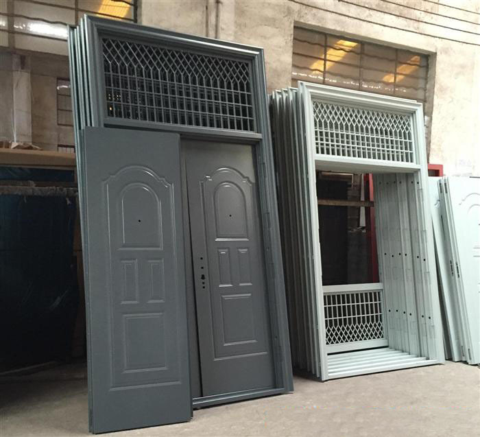 不锈钢非标工程门 小区金属烤漆单元门 楼宇对讲门【厂家直销 】