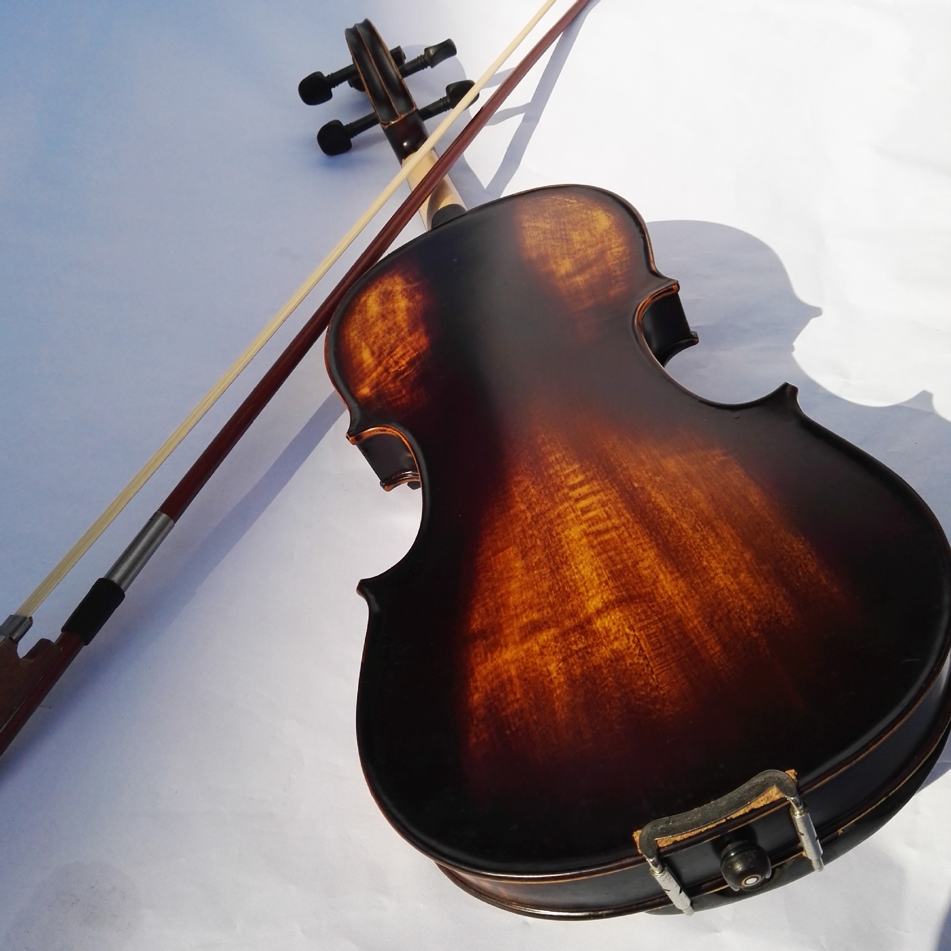 高档手工实木小提琴初学者儿童成人考级练习表演乌木配置特价包邮