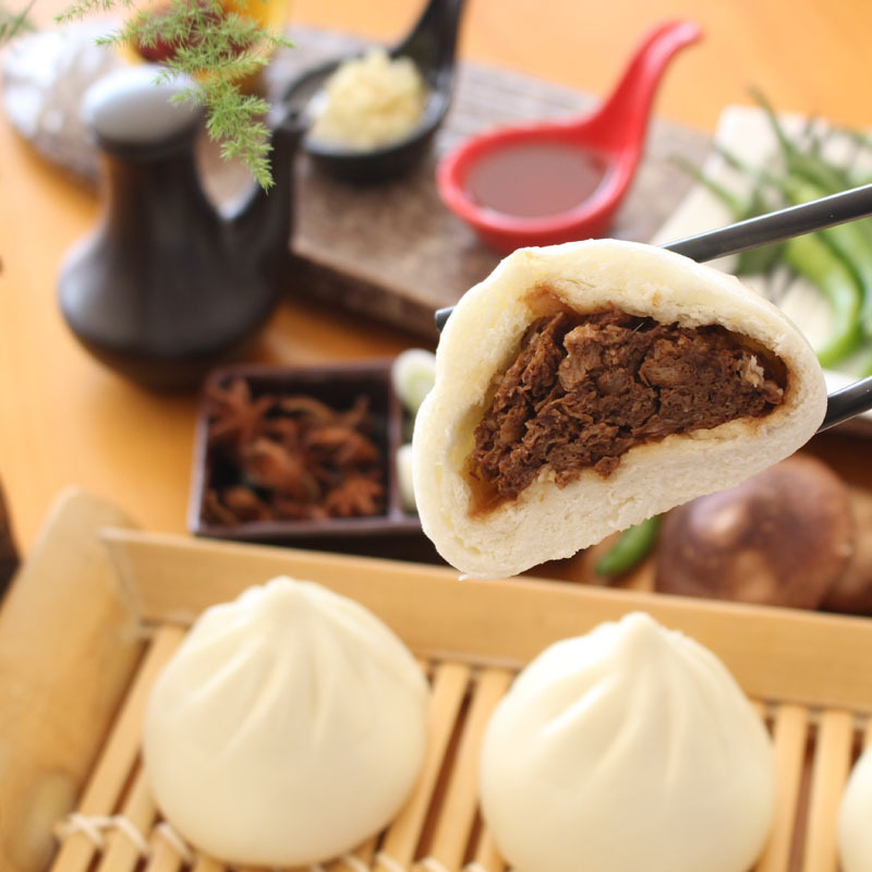 托福80g*120个精制酱肉包子早餐冷冻大包子 营养酱肉包