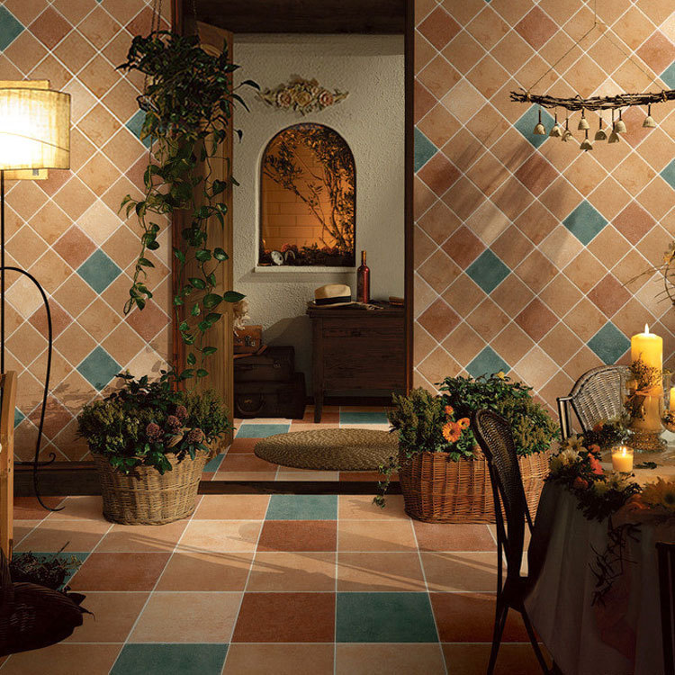 佛山厂价直销 田园仿古砖 300*300厨卫瓷砖乡村田园阳台地砖