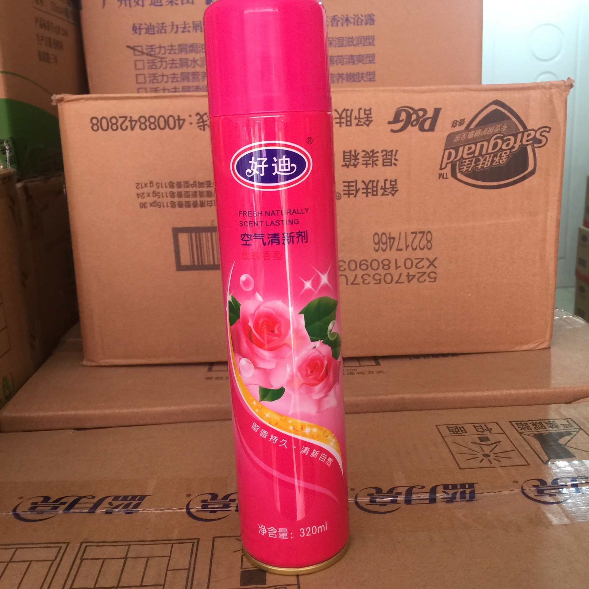批发好迪空气清新剂320ml 家用 酒店用 6款香型 可以混搭