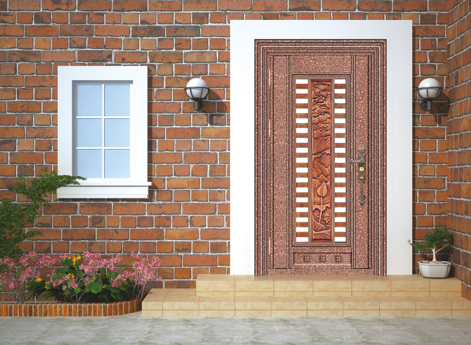 佛山兴佳达304不锈钢门批发不锈钢有色平开防盗门厂家直销