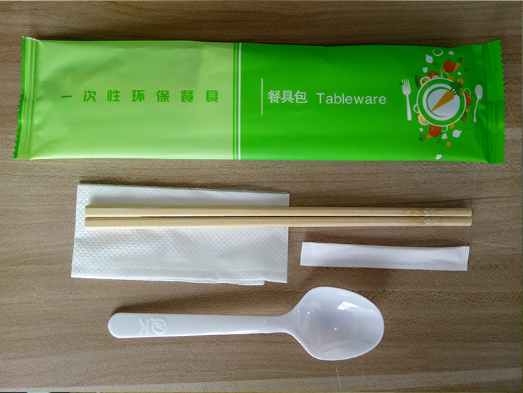 可订制一次性筷子餐巾纸勺子牙签外卖餐具包三件套四件套包邮