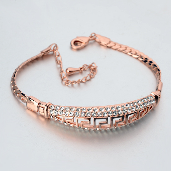 新款镶钻复古手链女欧美潮流配饰 时尚明星单品手镯 370104