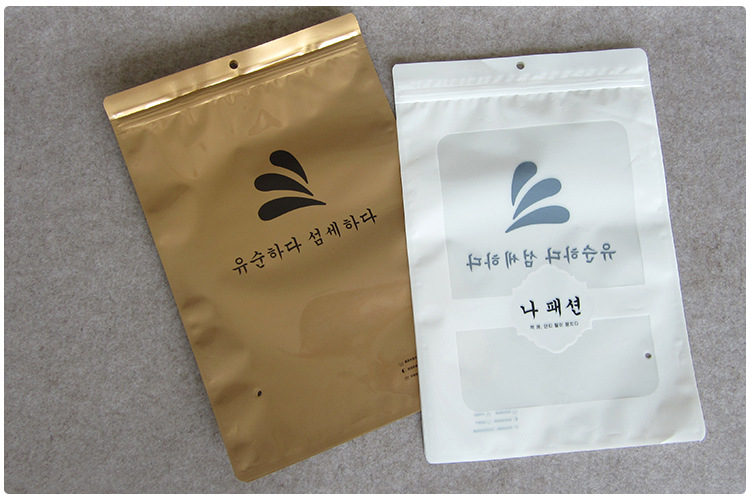 新款服装包装袋批发 韩文透明塑料袋 衣服