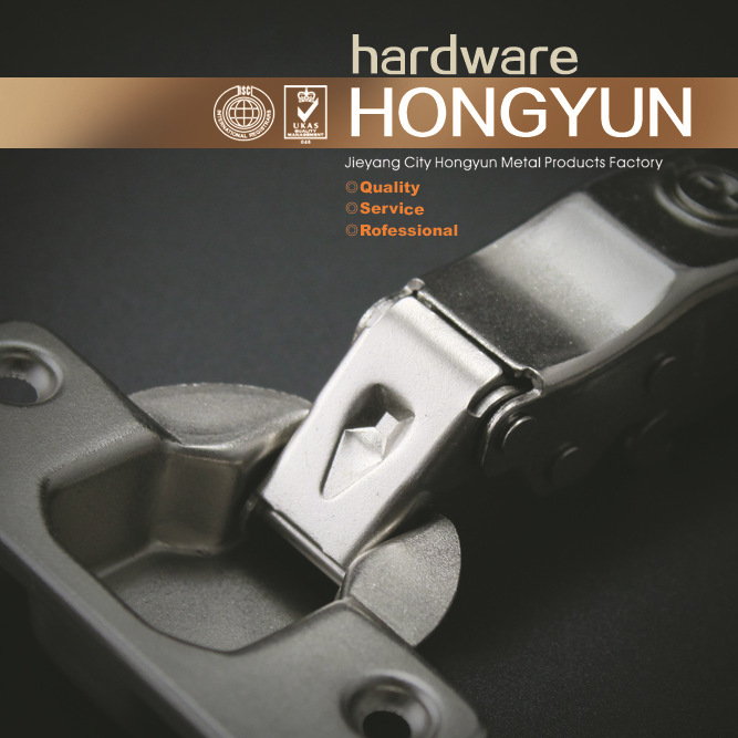 鸿运五金 三维可调液压铰链 脱卸合页 橱柜家具五金