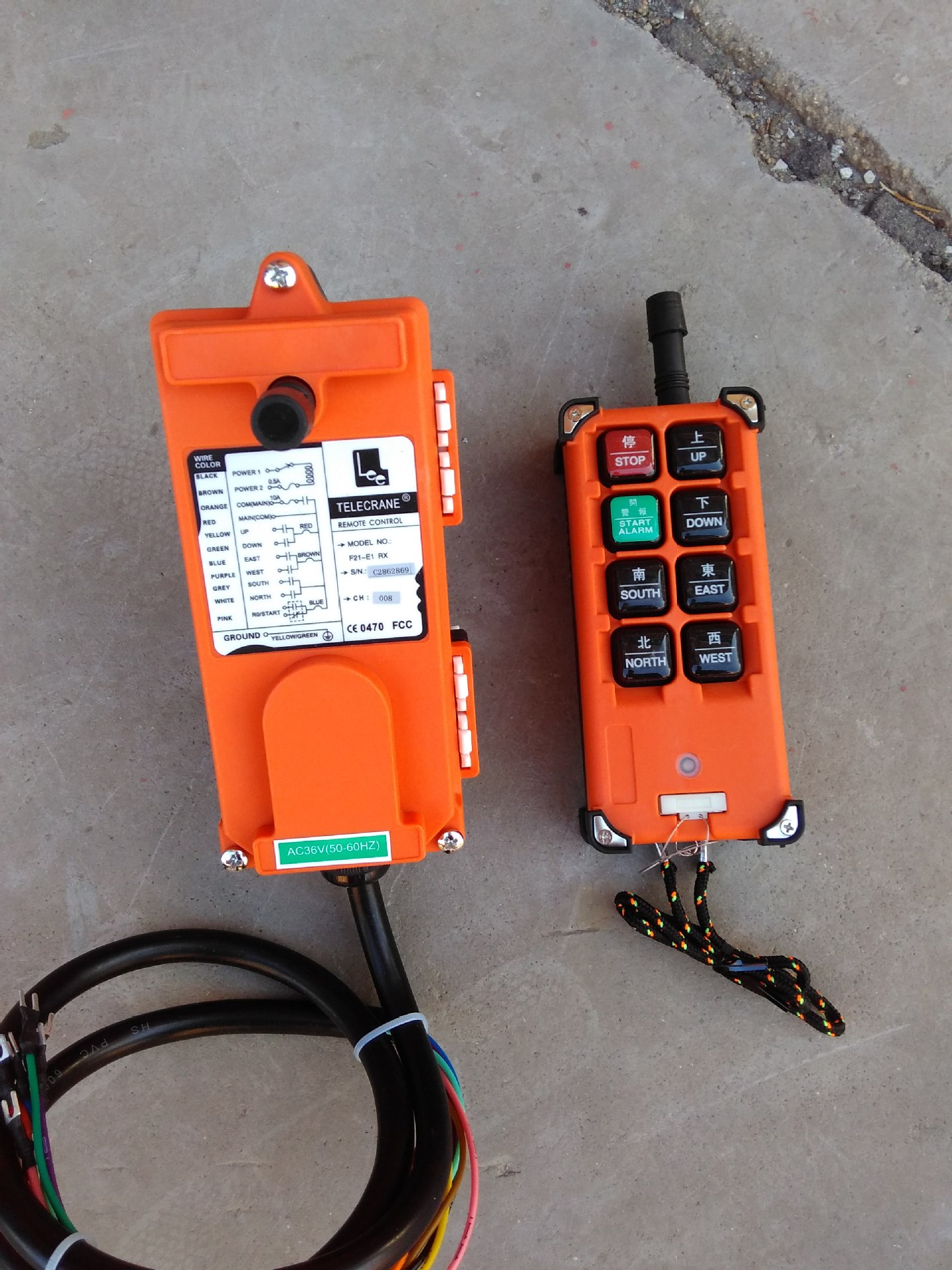 专业起重机遥控器双速遥控器单梁行车遥控双梁遥控器龙门吊遥控器