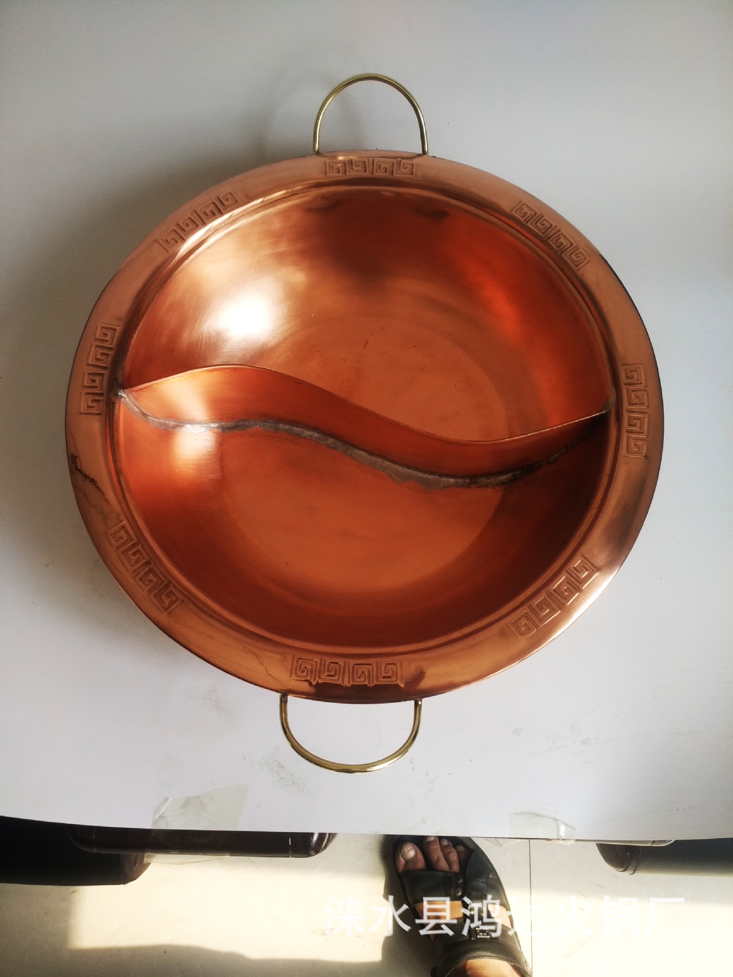 纯铜电磁炉用火锅盆羊蝎子铜锅涮肉火锅盆铜端锅麻辣铜火锅盆