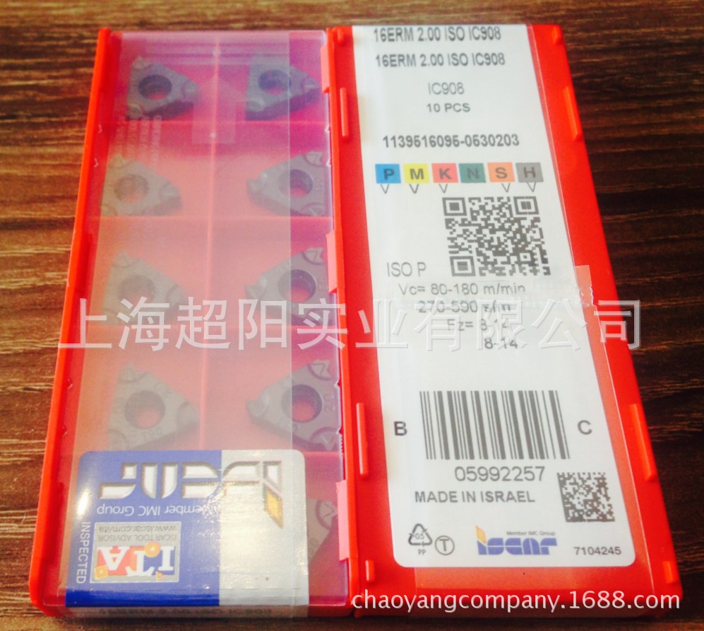 伊斯卡数控螺纹刀片16IRM/ERM AG60 IC908