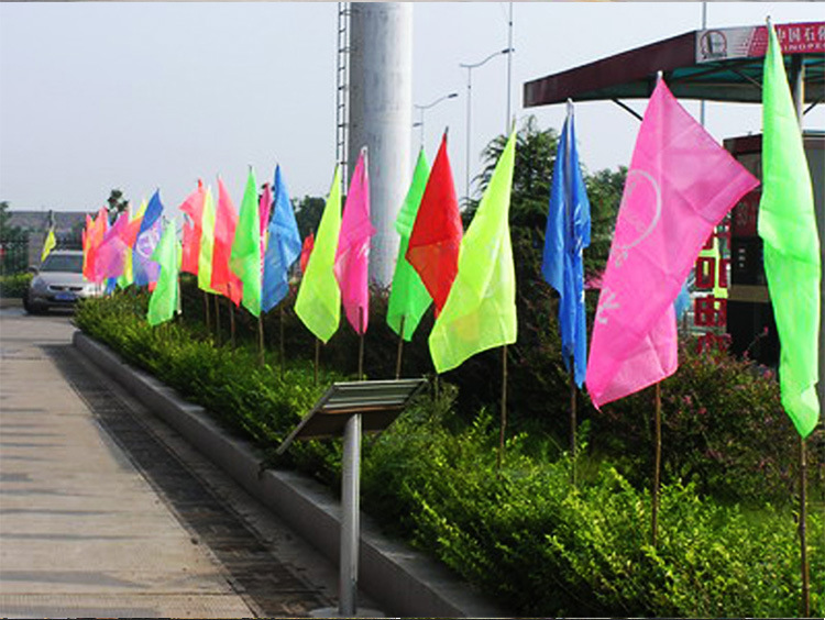 五色彩旗厂家直销可印刷logo刀旗定制开业庆典运动会旗帜导游飘旗
