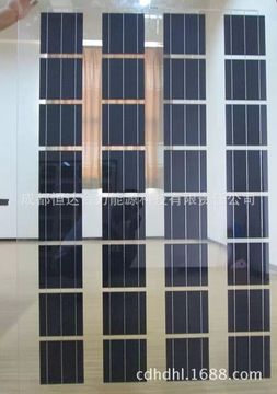 太阳能双玻组件 光伏双玻 透明电池板 无边框电池板