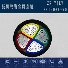 厂家直销热卖YJLV3*120+1*70MM 4芯电力电缆120平方铝芯电缆厂家