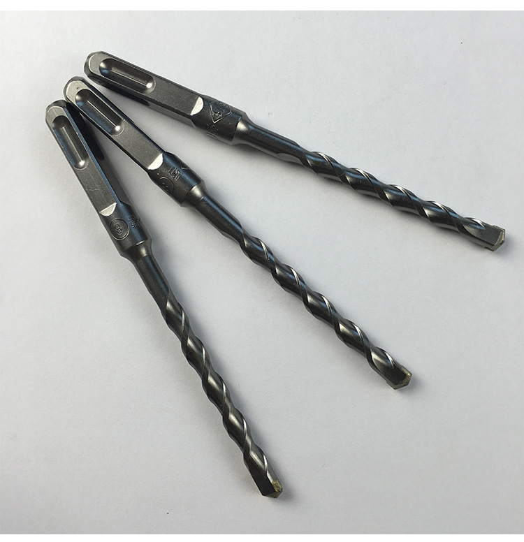 精品电锤钻头 方柄四坑冲击钻头混凝土建工钻头硬质合金