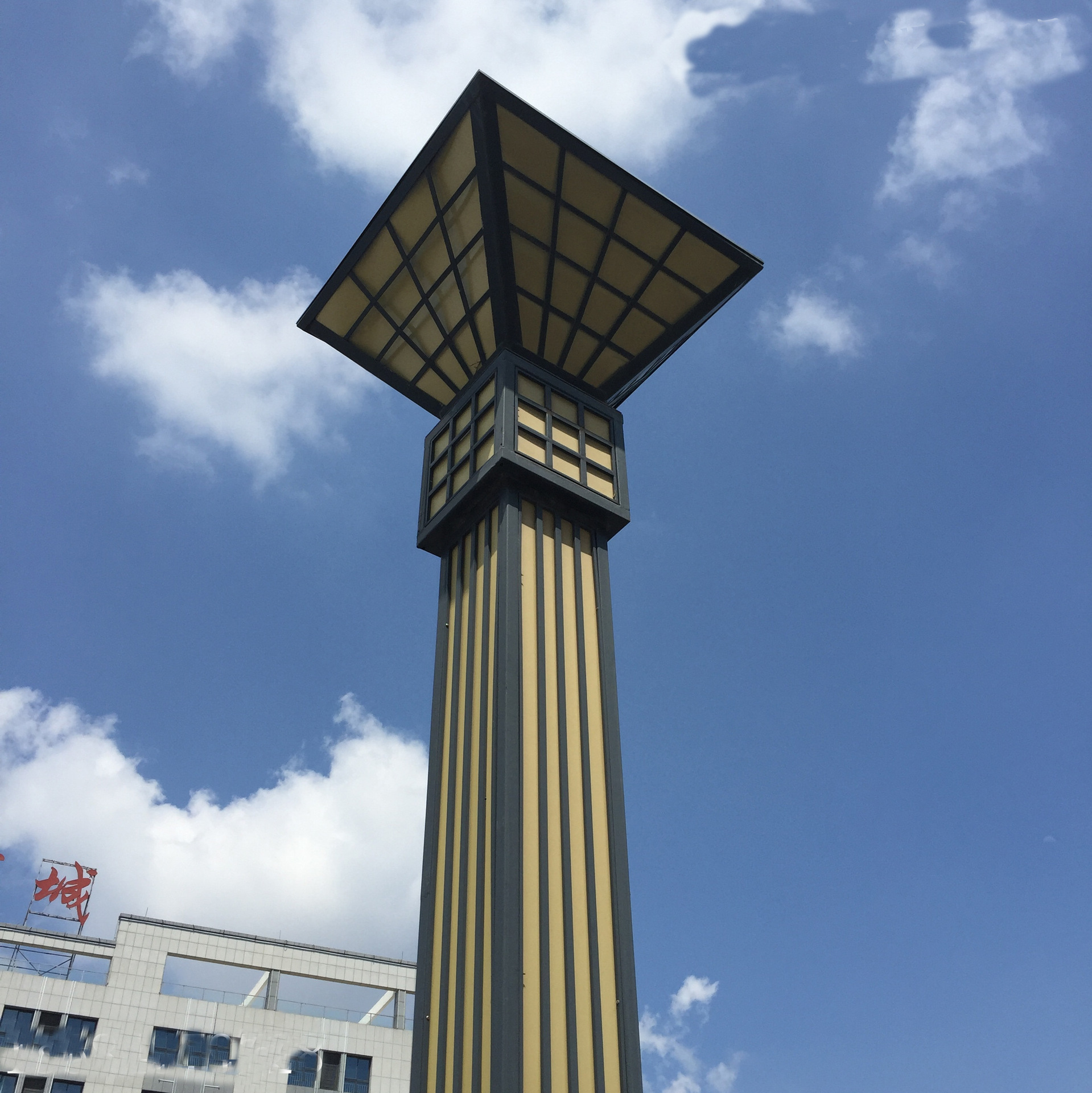 户外方形led景观灯30w公园小区广场景区照明亮化铝制景观灯柱厂家