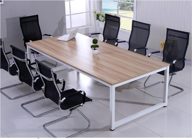 板式会议桌钢架职员办公长桌简约现代洽谈桌长条办公桌电脑桌简易