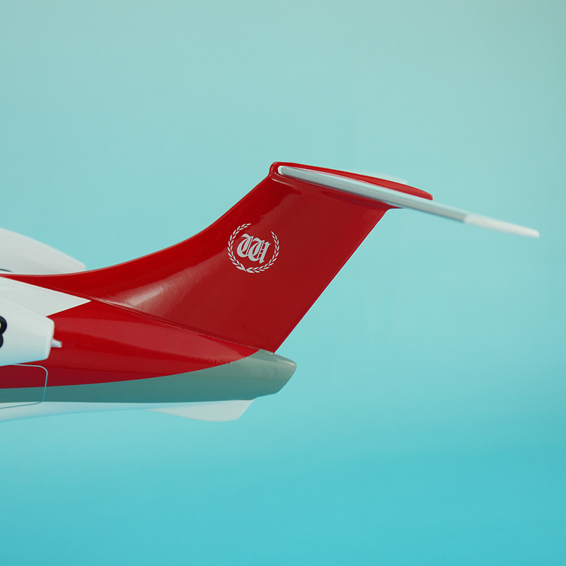 万丰航空飞鸿100仿真飞机模型1/35公务机模型合成树脂工艺品