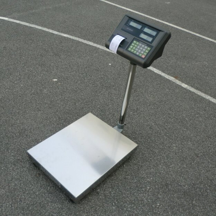 50kg碳钢计数台秤 五十公斤带打印电子台称 50kg计数打印电子秤