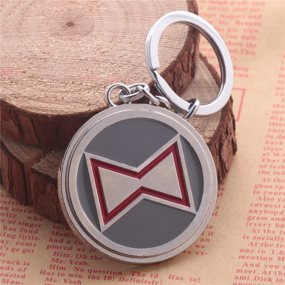 厂家批发优质 复仇者联盟 黑寡妇标志钥匙扣 欧美外贸速卖通热卖