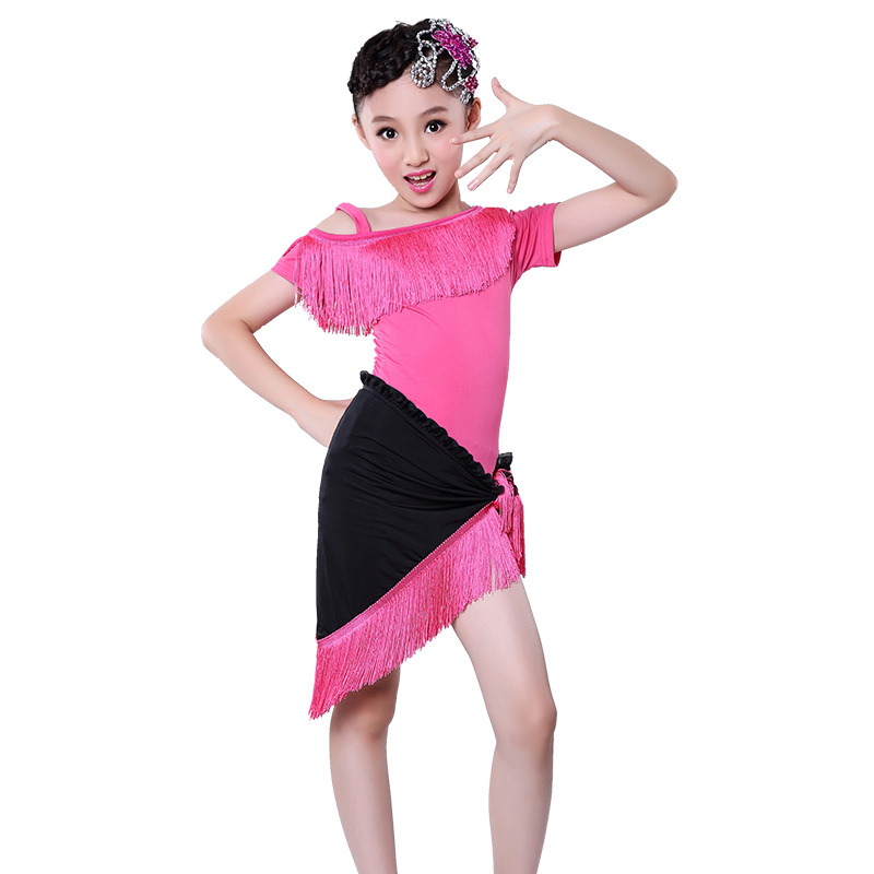 儿童舞蹈套装三角巾舞蹈服练功比赛服考级舞台装清仓