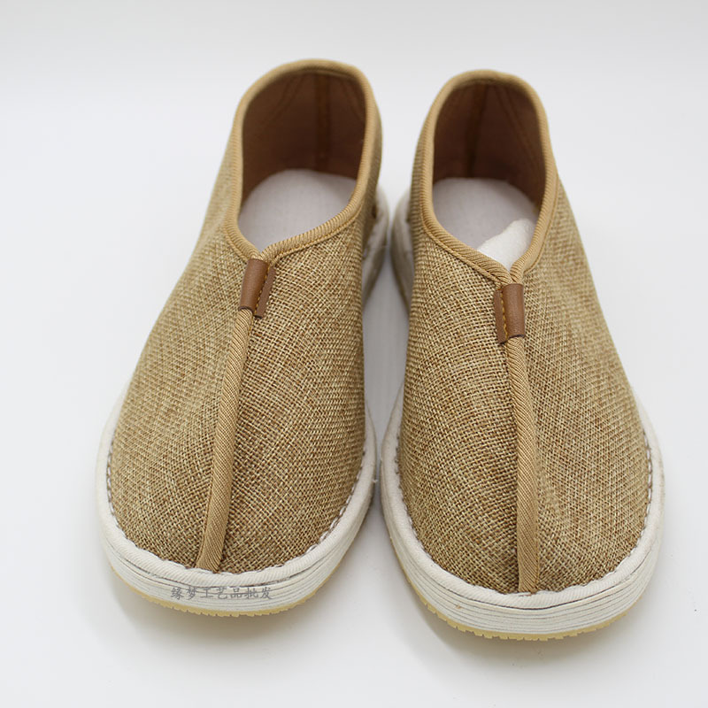 厂家供应相牌正品新款麻布单鞋舒适透气手工衲底僧鞋