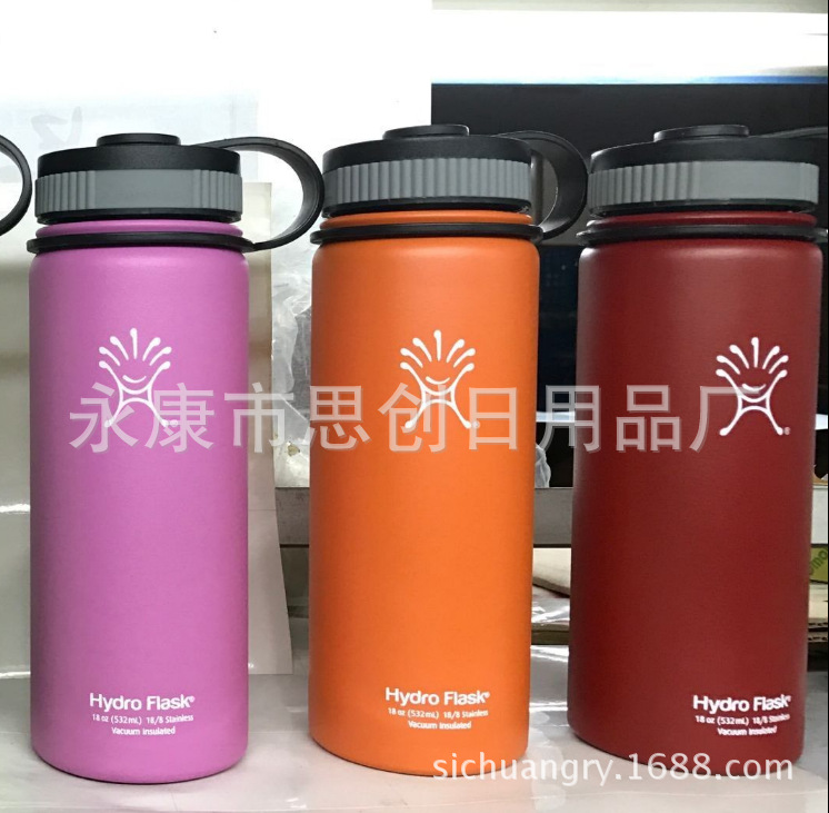 不锈钢保温杯304真空保温杯 18oz hydro flask真空瓶 保温杯真空