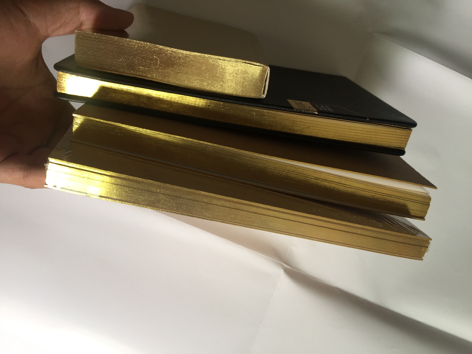 厂家批发胶装金边笔记本 滚金边银边日记本批发 yo圈涂金边记事本