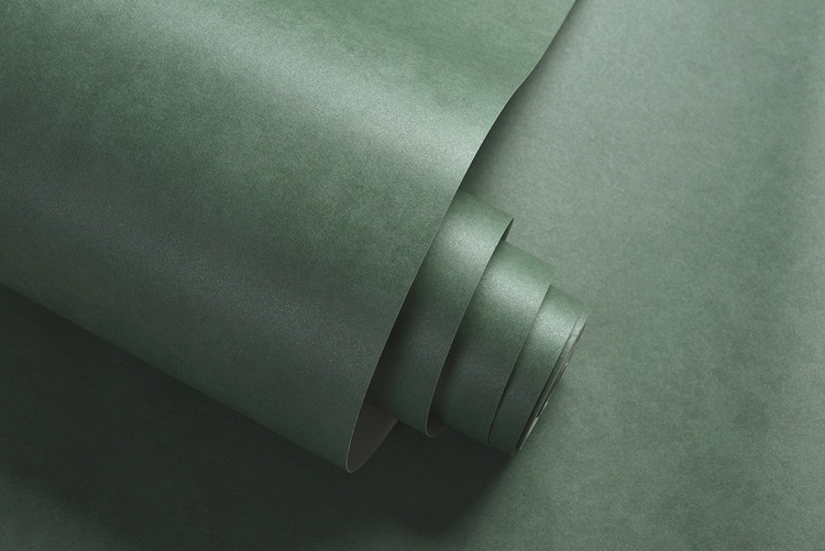 美式乡村复古纯色墙纸做旧素色环保墨绿色墙纸客厅卧室无纺布壁纸