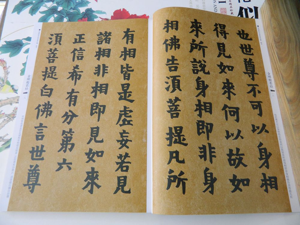 清金冬心书金刚般若经 毛笔书法字帖 楷书 高清彩色拓碑